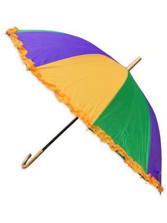 Fleurty Girl Mardi Gras Umbrella, Large