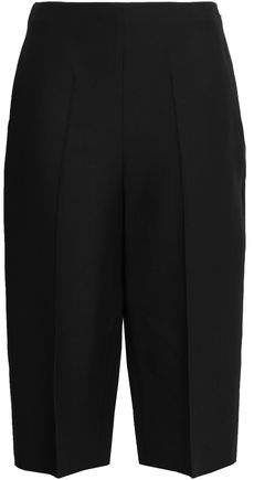 Cropped Wool And Silk-blend Straight-leg Pants