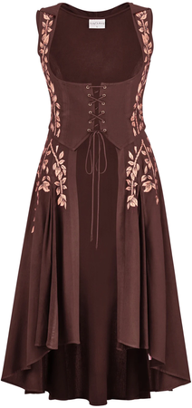 TAURIEL MAXI OVERDRESS LIMITED BROWN CHOCOLATE
