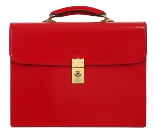 red briefcase