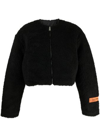 Heron Preston fleece-texture zip-up Jacket - Farfetch
