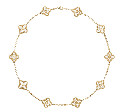 VAN CLEEF & ARPELS Vintage Alhambra necklace, 10 motifs - VCARA42300- Van Cleef & Arpels | ShopLook | ShopLook