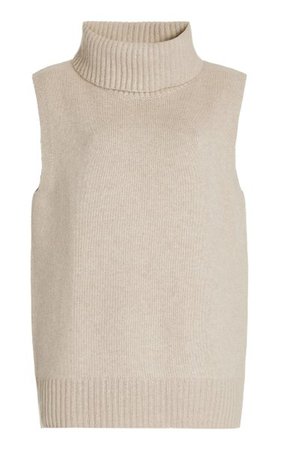 Molly Sleeveless Cashmere Turtleneck Sweater By Lisa Yang | Moda Operandi