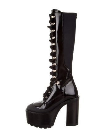 Versace Platform Lace-Up Boots - Shoes - VES43197 | The RealReal