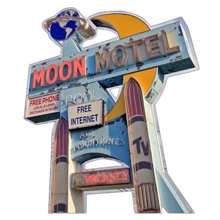 vintage americana cherry bomb aesthetic lolita moon motel  tv  motel 6