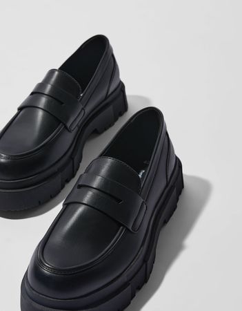 Men’s loafers with track soles - Shoes - Men | Bershka