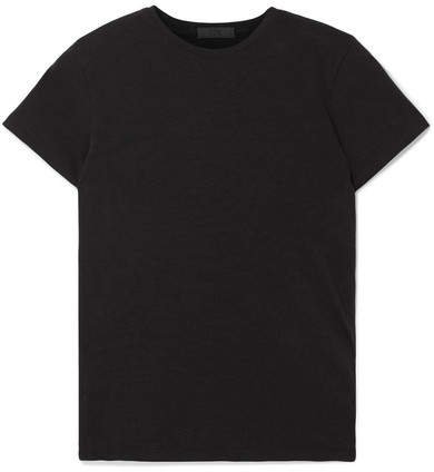 Stretch-pima Cotton Jersey T-shirt - Black