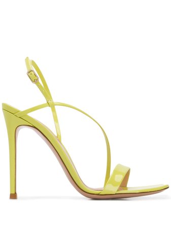 Gianvito Rossi Patent Strappy Sandals Ss20 | Farfetch.com