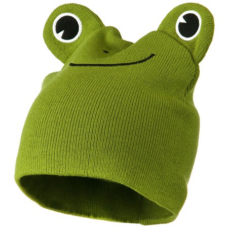 animal frog beanie