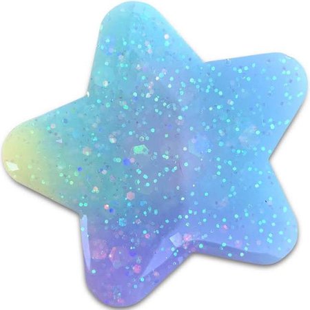 glitter colorful star hairclip