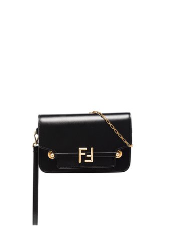 Fendi FF-logo Leather Clutch Bag - Farfetch