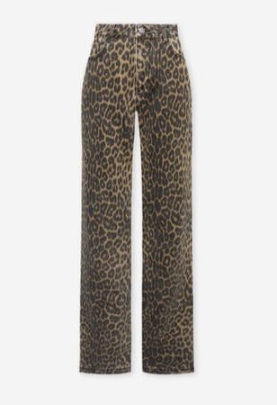 leopard print jeans