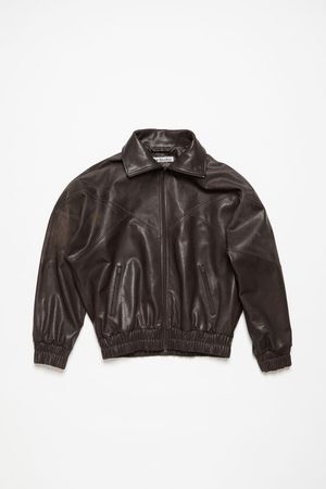Acne Studios - Leather jacket - Brown
