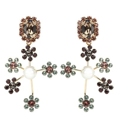 Erdem - Floral Cluster clip-on earrings | Mytheresa