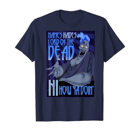 Amazon.com: Disney Hercules The Name's Hades Quote Graphic T-Shirt: Clothing
