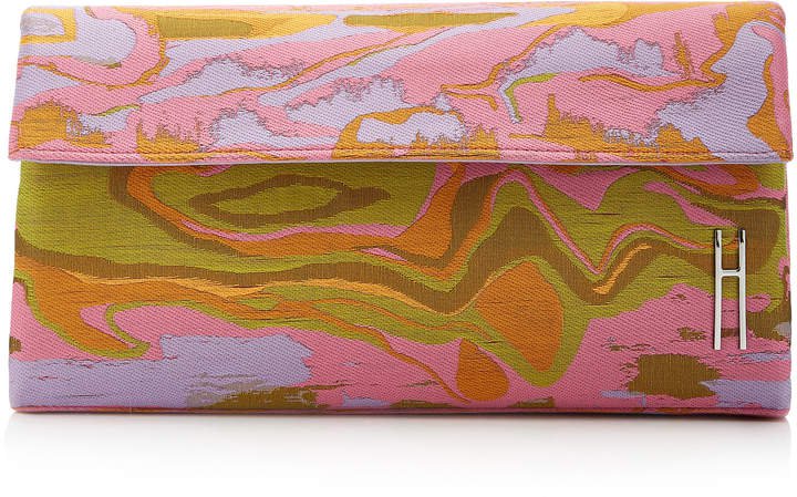 East West Tie-Dyed Jacquard Clutch