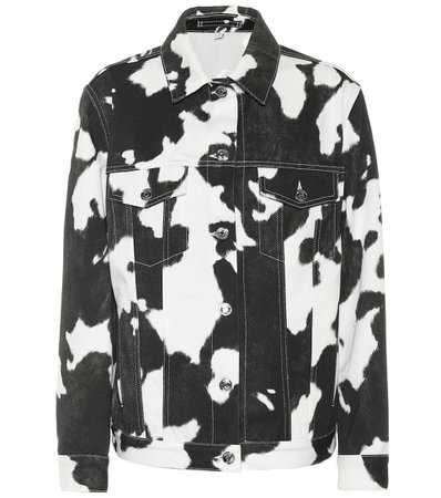 Burberry - Cow-print denim jacket | Mytheresa