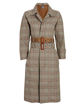 R13 Double-Belted Trench Coat | INTERMIX®