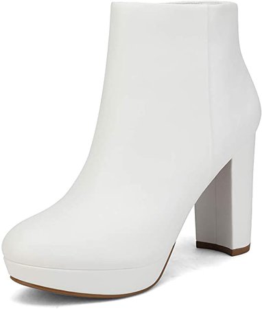Amazon.com | DREAM PAIRS Women's Stomp High Heel Ankle Boots | Ankle & Bootie