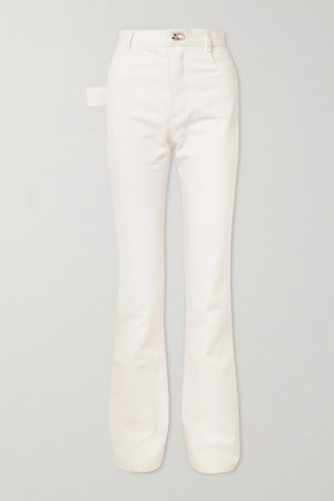White High-rise slim-leg jeans | Bottega Veneta | NET-A-PORTER