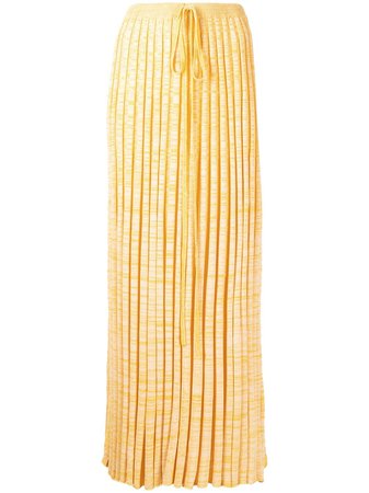Christopher Esber pleated knitted maxi skirt - FARFETCH