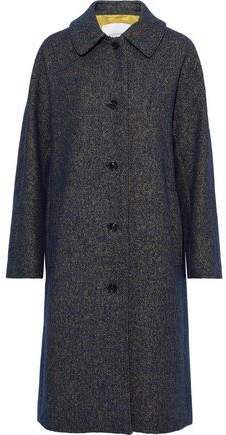 Marled Wool-blend Coat