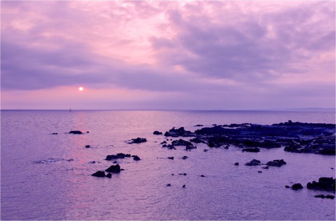 violet sunset