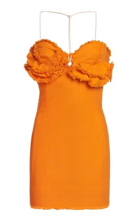 Artichaut Courte Ruffled Cotton Mini Dress By Jacquemus | Moda Operandi
