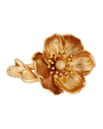 Oscar de la Renta Poppy Flower Bracelet