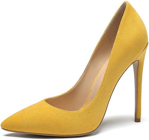 Amazon.com | Sammitop Women's Classic Pointed Toe Pumps High Heel Stilettos Slip On Dress Shoes | Pumps