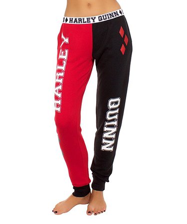 Harley Quinn Women's French Terry Pajama Pants- Medium at Amazon Women’s Clothing store: