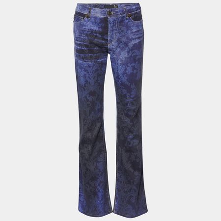 Just Cavalli Blue Ombre Denim Straight Leg Jeans M Just Cavalli | The Luxury Closet