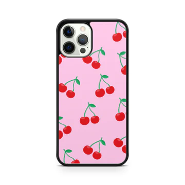 BlingRing Mini Cherry in Pink Phone Case