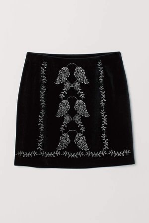 Velvet Skirt - Black