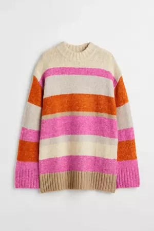 Sweater - Pink/striped - Ladies | H&M US
