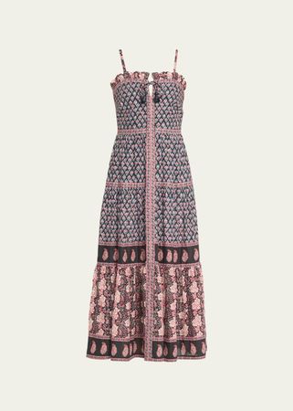 Sea Donna Multi-Print Sleeveless Midi Dress - Bergdorf Goodman
