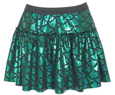 Green Mermaid Sparkle Running Skirts | Sparkle Athletic