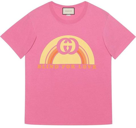 Oversize T-shirt with rainbow print