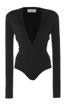 black bodysuit top