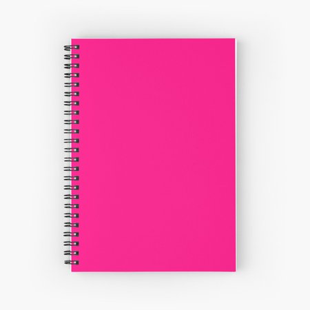 "Hot Pink" Spiral Notebook by Minnie777 | Redbubble