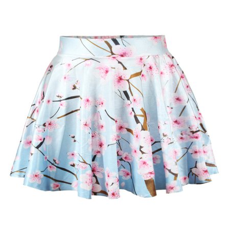 Hot-Summer-Style-Skirt-Saia-Girl-Vintage-3D-Print-Peach-Blossom-Blue-Mini-Pleated-Womens-Faldas.jpg (800×800)