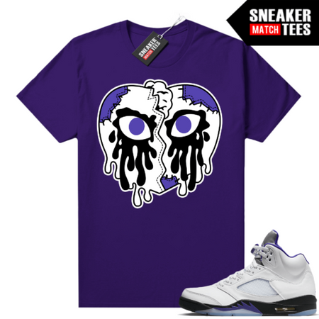 Jordan 5 What the, Bel Air, Oregon 5s, Grape 5s sneaker tees shirts match