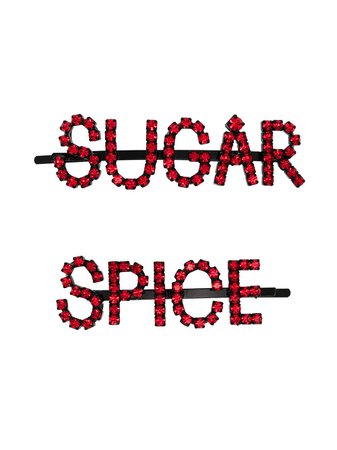 Ashley Williams Sugar Spice Crystal Hairpins - Farfetch