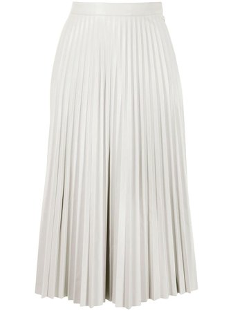 Proenza Schouler White Label Pleated faux-leather Skirt - Farfetch