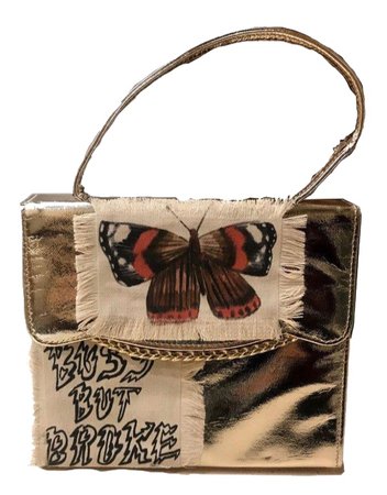 patchwork butterfly bag