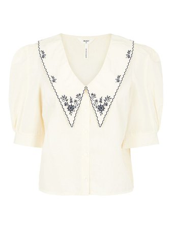 White STATEMENT COLLAR BLOUSE | Object Collectors Item®