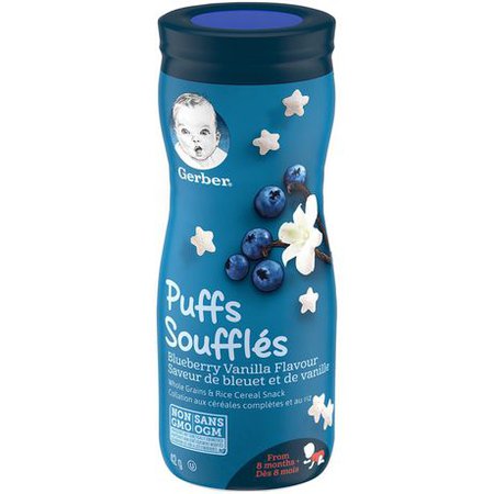 GERBER PUFFS, Blueberry Vanilla, Baby Snacks | Walmart Canada