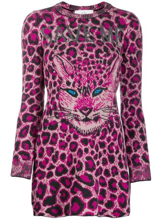 Alberta Ferretti cat face sweater dress £535 - Shop Online. Same Day Delivery in London
