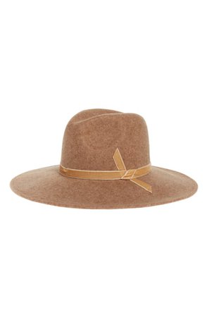 Rachel Parcell Velvet Trim Felted Wool Panama Hat (Nordstrom Exclusive) | Nordstrom