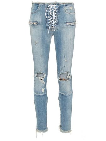 Unravel Project Skinny stonewash ripped skinny jeans $698 - Buy SS19 Online - Fast Global Delivery, Price